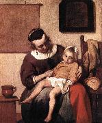 The Sick Child af METSU, Gabriel